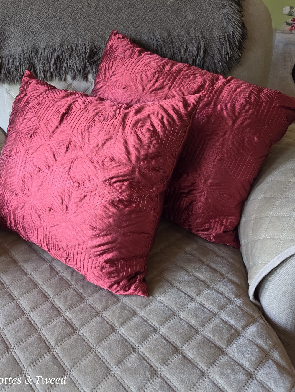 Pier 1 - Satin-textured Rectangular Pillows, Set of 2
